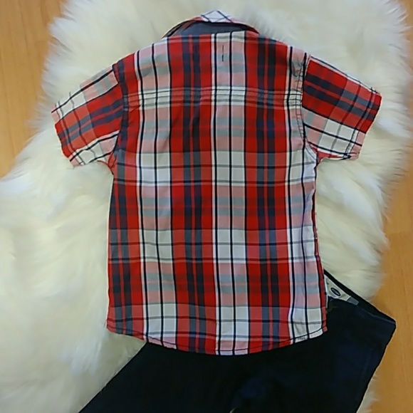 Lucky Brand Plaid Button Down Shirt-3T - Picture 5 of 7